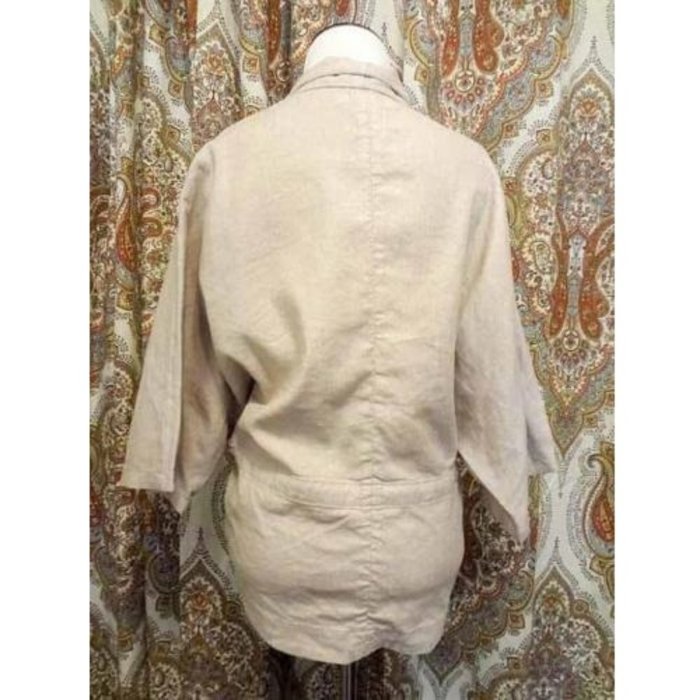 Nwot Level 99 Sample Khaki Drawstring Jacket Small - image 2